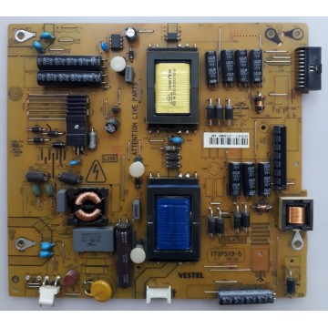 17IPS19-5 , 23121917 , 27136953 , POWER BOARD , TV BESLEME KARTI , VES400UNES-05-B , VESTEL 40PF7070